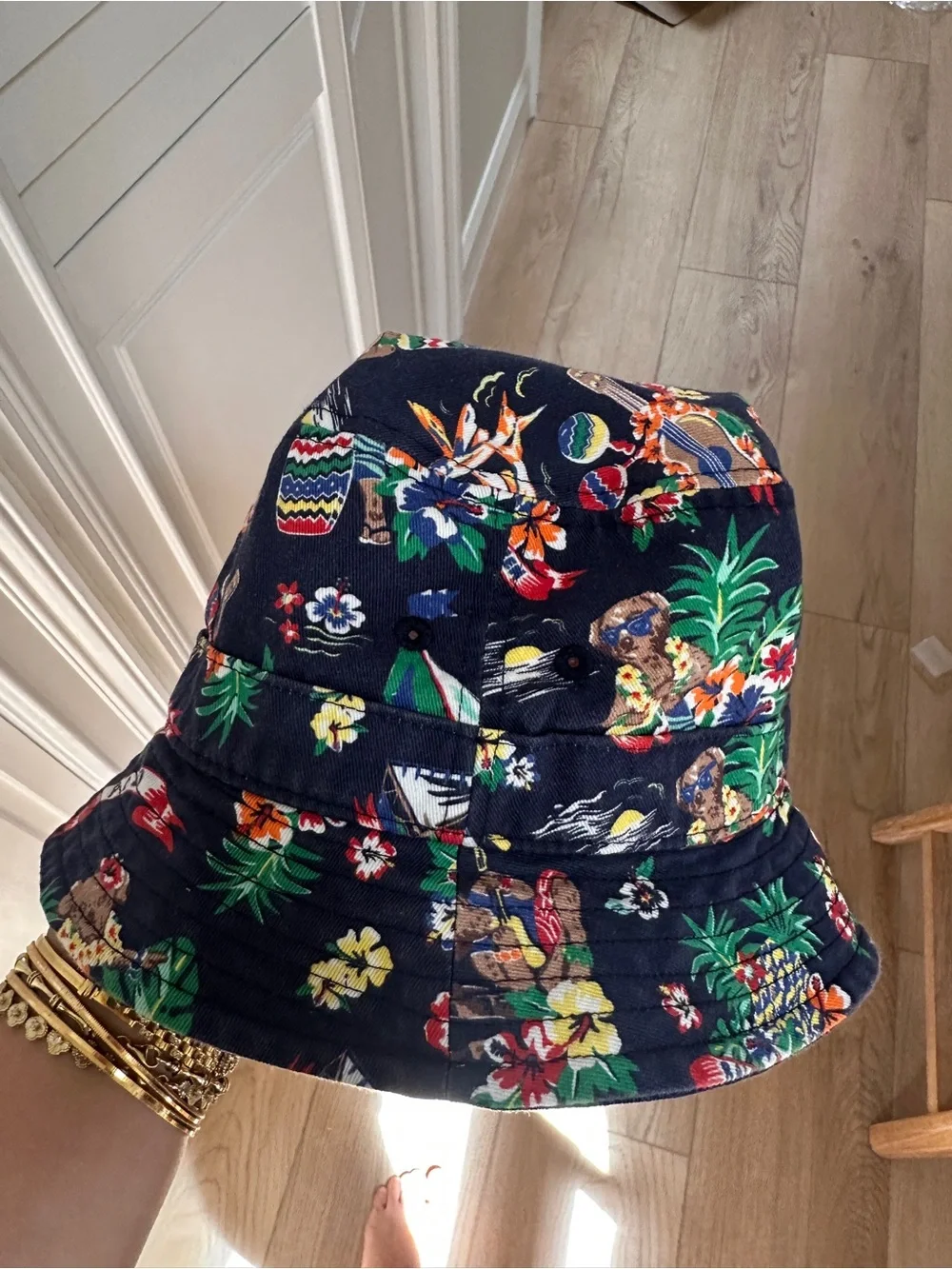 Polo by Ralph Lauren Navy Tropical Floral Bucket Hat
